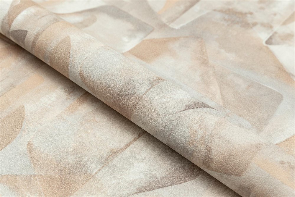 KERAMA MARAZZI KM8317 Обои виниловые Фреш мотив, бежевый, абстракция 1,06х10 (1, Т A) прямая стыковка