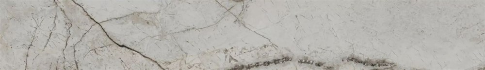 Плинтус Ифран серый светлый матовый обрезной 60x9,5x0,9