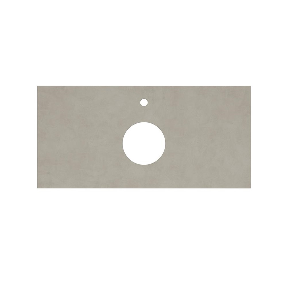 Столешница из керамогранита для накладных раковин, Про Чементо 100, бежевый натуральный