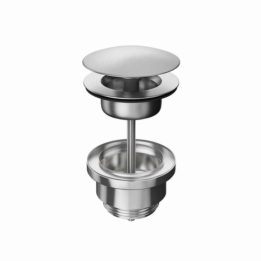 Донный клапан для раковины,  нержавеющая сталь