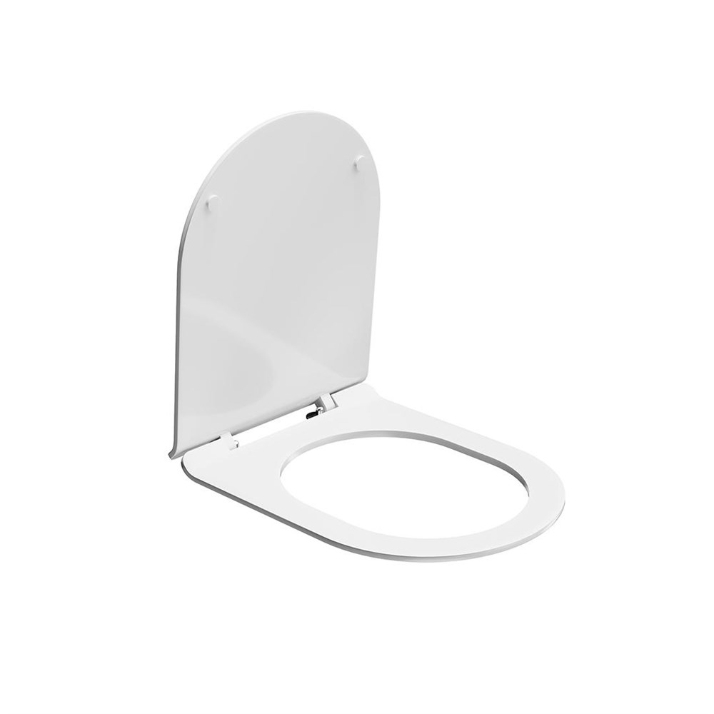 KERAMA MARAZZI KMDP.seat.00/WHT Сиденье для унитаза универсальное с комплектом крепежей, белое глянцевое