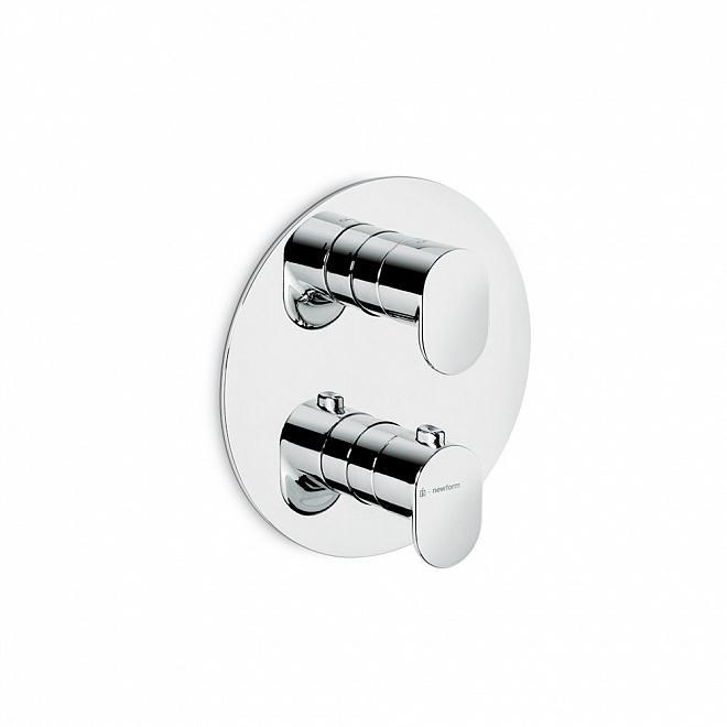 Встраиваемый термостатический смеситель для душа OLE с регулировкой температуры, хром