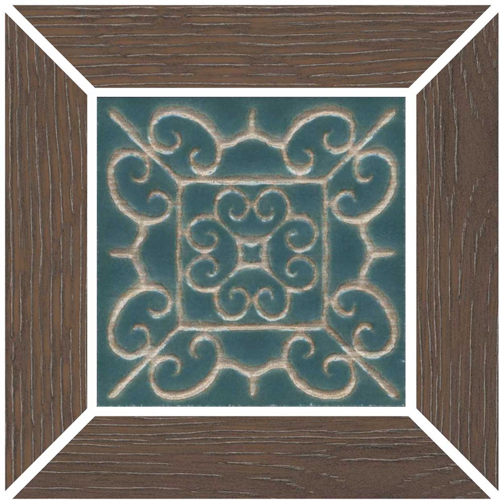 KERAMA MARAZZI ID154 Вставка Тровазо наборный коричневый светлый матовый 13x13x0,9