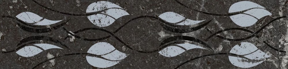 Бордюр Тубкаль чёрный глянцевый обрезной 30x7,2x0,9