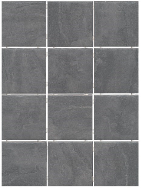 KERAMA MARAZZI 1300 Дегре серый темный, полотно 30х40 из 12 частей 9,9х9,9 9,9х9,9х7