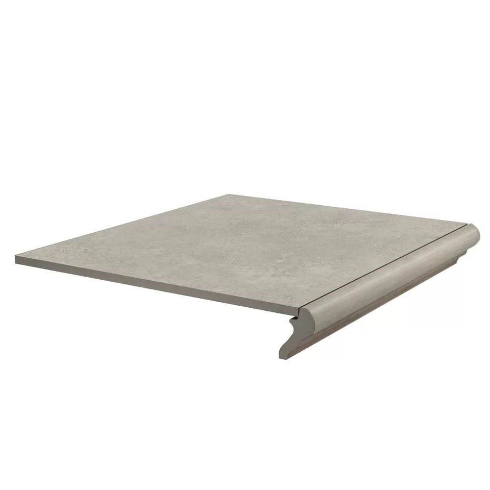 Ступень фронтальная Хадду серый светлый матовый 40,2x34x0,8