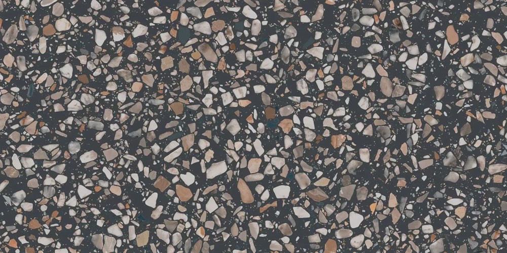 Ступень клееная фронтальная Бричиола чёрный матовый обрезной 33x60x0,9