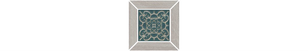 KERAMA MARAZZI ID151 Вставка Тровазо наборный серый светлый матовый 13x13x0,9