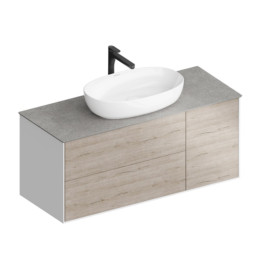 KERAMA MARAZZI PLB.M.120.3\OAK.O Тумба PLAZA Modern, подвесная 120 см, 3 выдвижных ящика, дуб Орегон