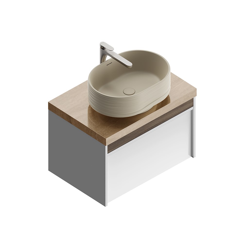 Раковина ARTBASIN Sabbia накладная 50, песочная матовая