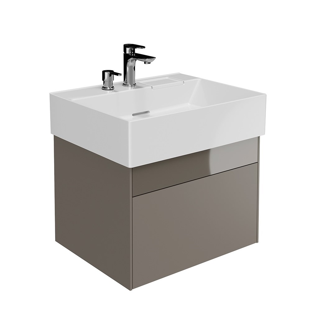 KERAMA MARAZZI LOG.60.2/SAN Тумба LOGICA подвесная 2 ящика 60 см, песчаный