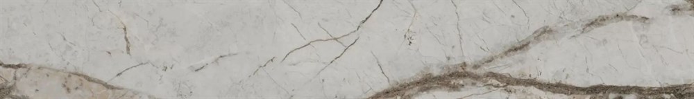 Плинтус Ифран серый светлый матовый обрезной 60x9,5x0,9