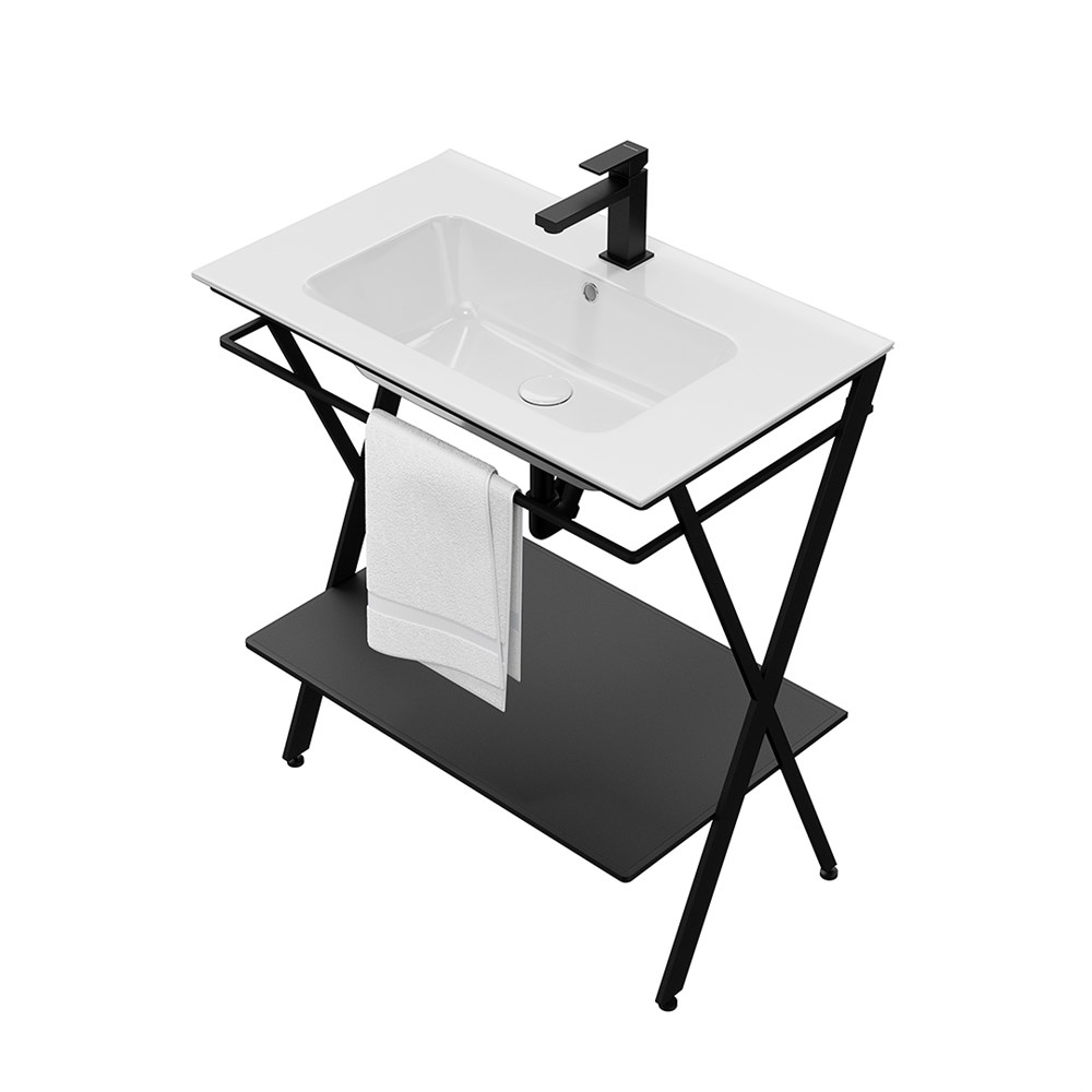 Металлическая структура PIANO Next напольная 75, черная матовая