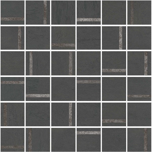 KERAMA MARAZZI SG640520/MM Декор Гварди 2 мозаичный антрацит матовый обрезной 30x30x0,9