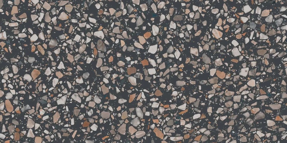 Ступень клееная фронтальная Бричиола чёрный матовый обрезной 33x60x0,9