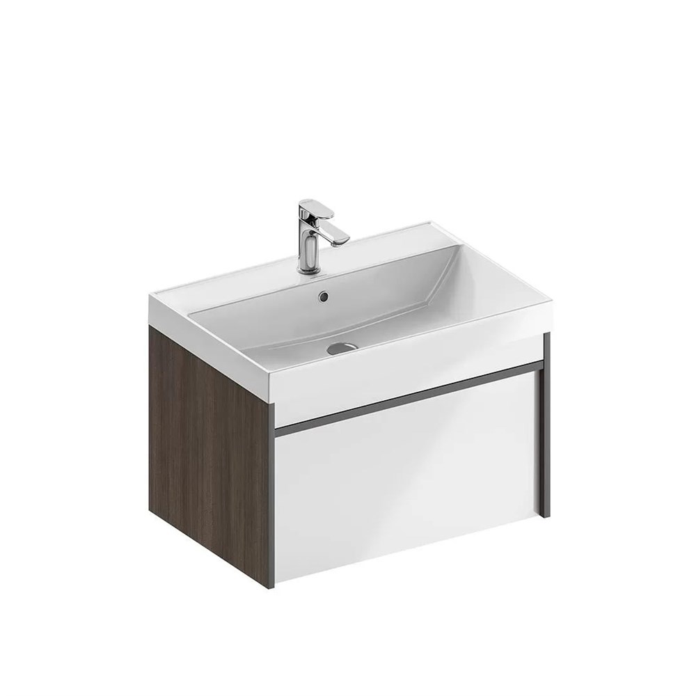 KERAMA MARAZZI MOD.70.1+1/AR Тумба MODULA подвесная 70 с ящиком 1+1, арабика