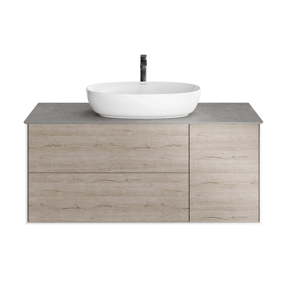 KERAMA MARAZZI PLB.M.120.3\OAK.O Тумба PLAZA Modern, подвесная 120 см, 3 выдвижных ящика, дуб Орегон