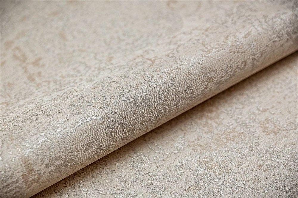 KERAMA MARAZZI KM5408 Обои виниловые Флора бежевый, база (1, Т F) смещенная стыковка