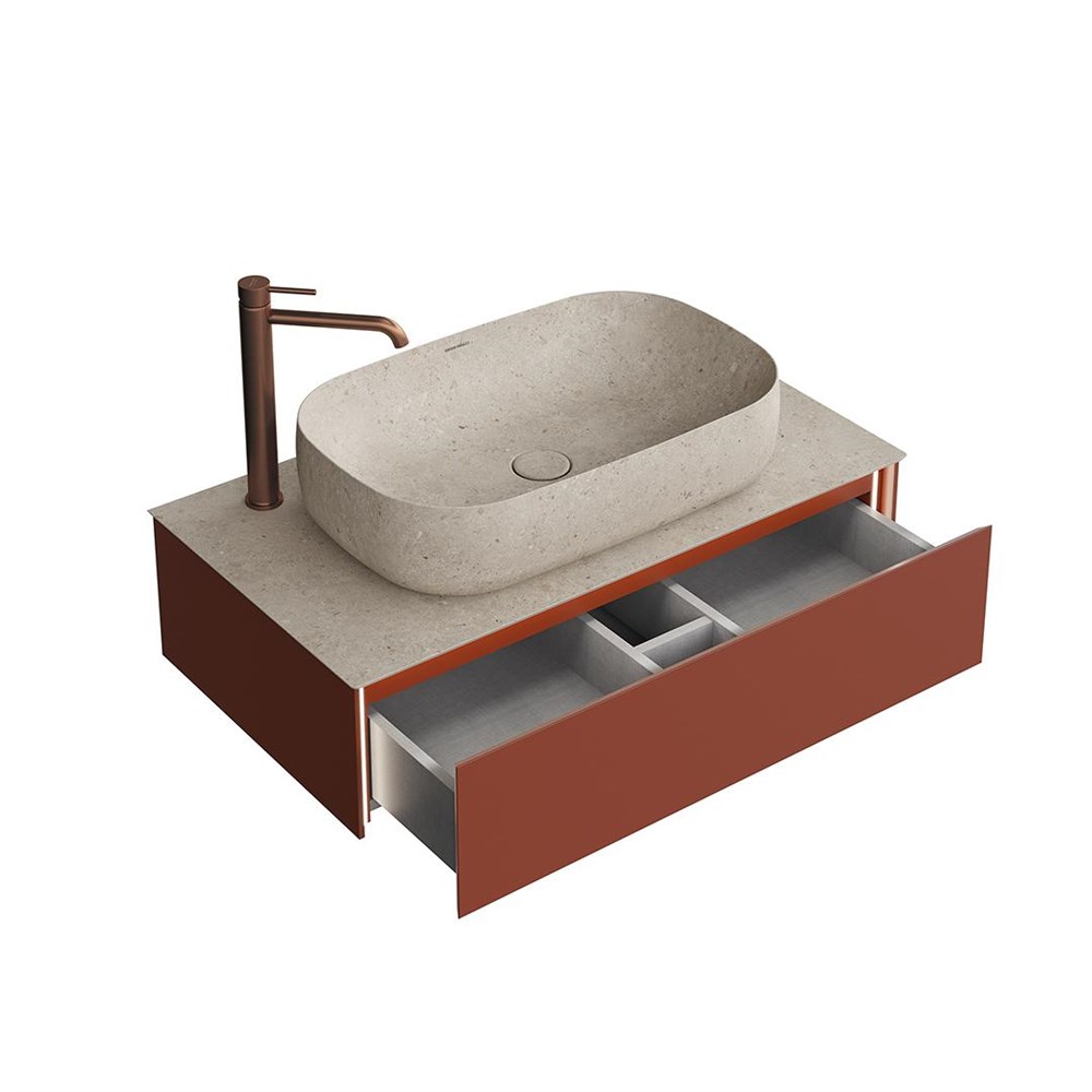 KERAMA MARAZZI MA.90.1/VR.M Тумба MAGICA подвесная 90, 1 ящик, венецианский красный матовый
