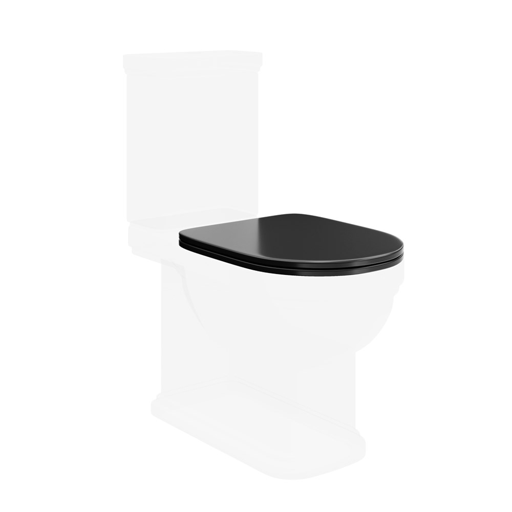 KERAMA MARAZZI PO.seat.01\BLK Сиденье POMPEI Soft close + Clip up черный
