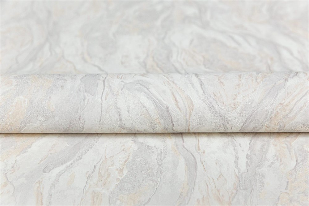 KERAMA MARAZZI KM8005 Обои виниловые Венето база 2 , серый бежевый 1,06х10 (1, Т A) прямая стыковка
