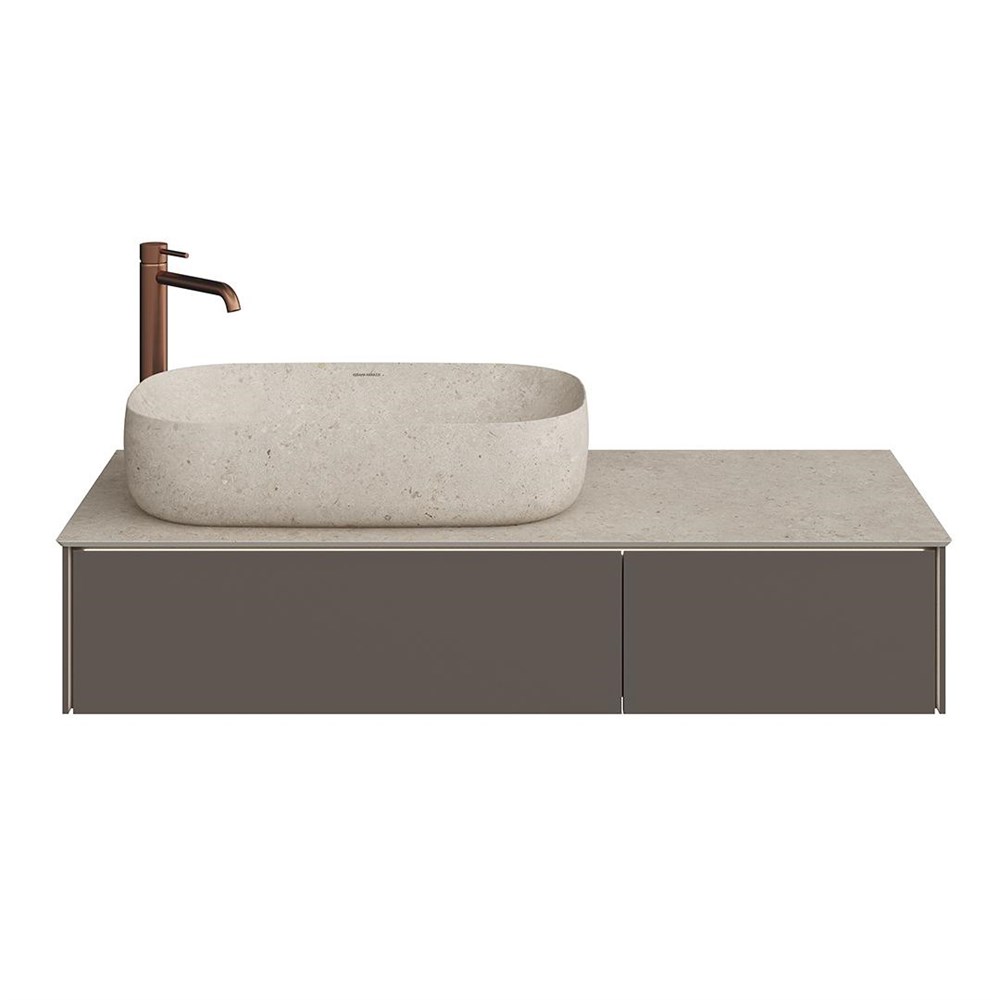 KERAMA MARAZZI MA.120.2/EGR.M Тумба MAGICA подвесная 120, 2 ящика, вечерний серый матовый