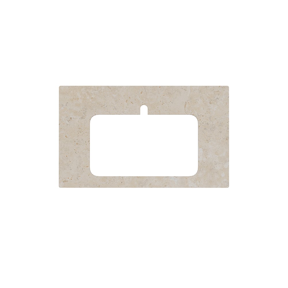 KERAMA MARAZZI PL2.DD590500R/80 PL2.DD590500R/80 Спец. изделие декоративное для раковин, встраиваемых сверху Про Лаймстоун АТ бежевый темный