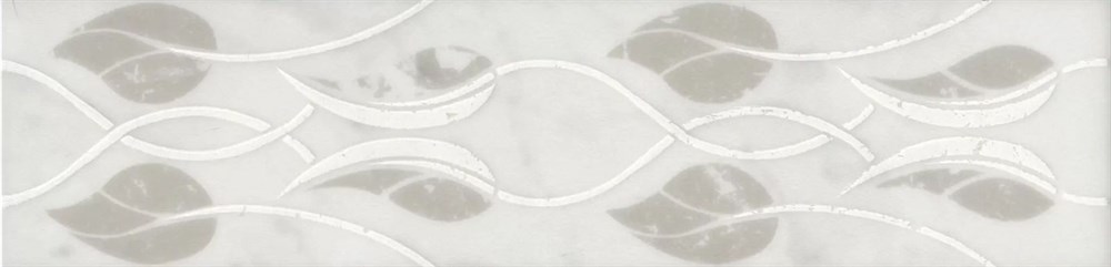 Бордюр Тубкаль белый глянцевый обрезной 30x7,2x0,9