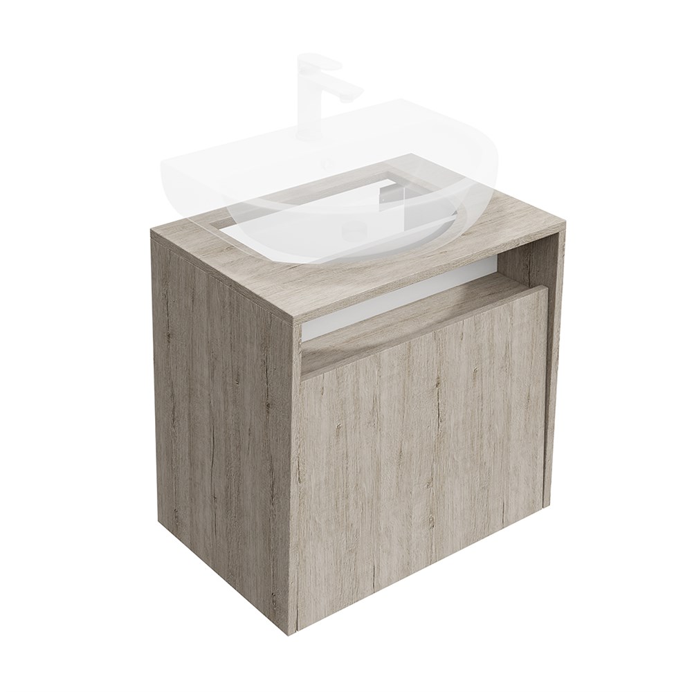 KERAMA MARAZZI PRO.60.1\OAK.O Тумба PRO подвесная 1 ящик 60, дуб Орегон