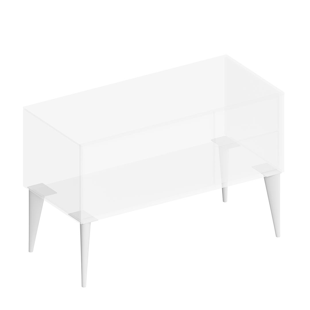 Ножки ATOLLO\CONO классические, белая глянцевая