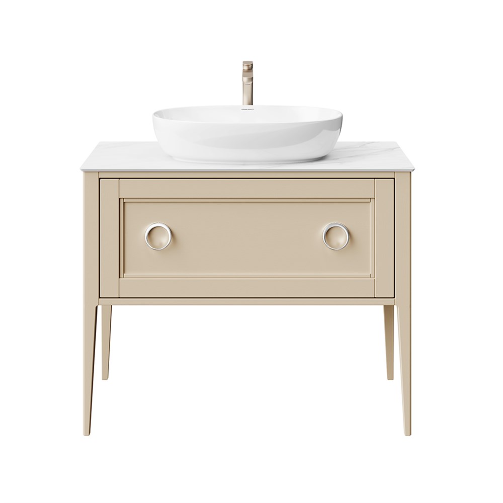 KERAMA MARAZZI PL.CN.100.1+1\CAP.M Тумба PLAZA Classic NEO напольная 1+1 ящик 100, капучино матовый