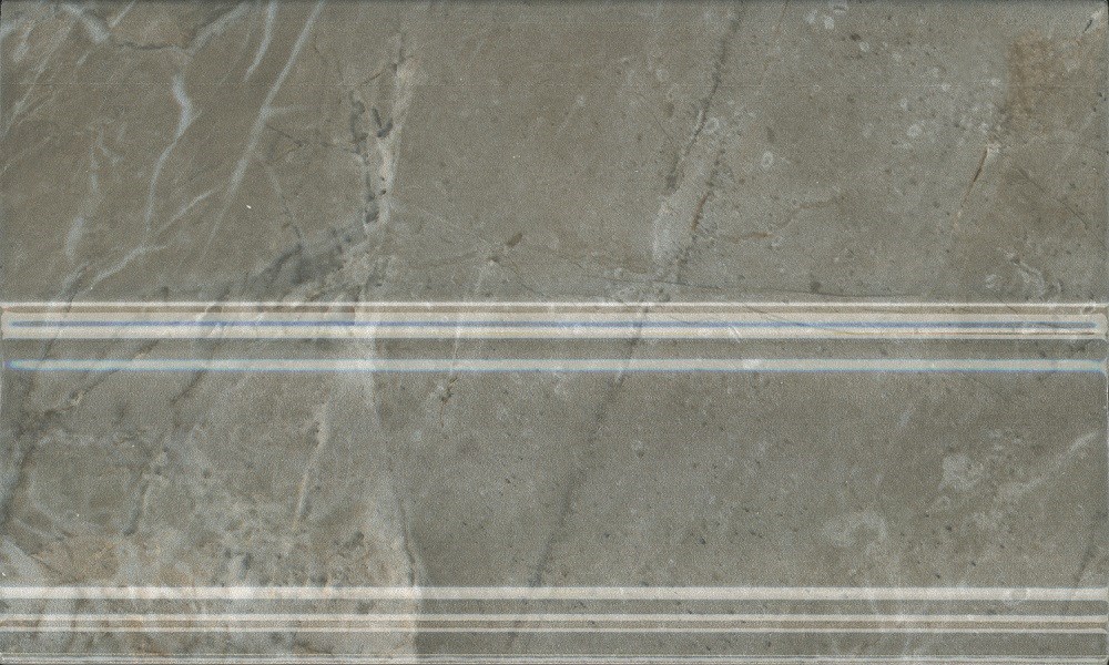 KERAMA MARAZZI FMB034 Плинтус Кантата серый глянцевый 25x15x1,5