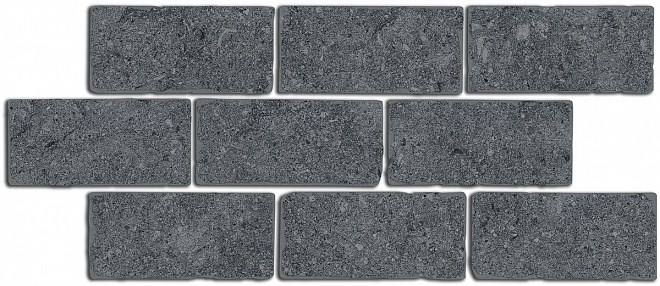 KERAMA MARAZZI BR021 Бордюр Роверелла серый темный мозаичный 34,5х14,7х11