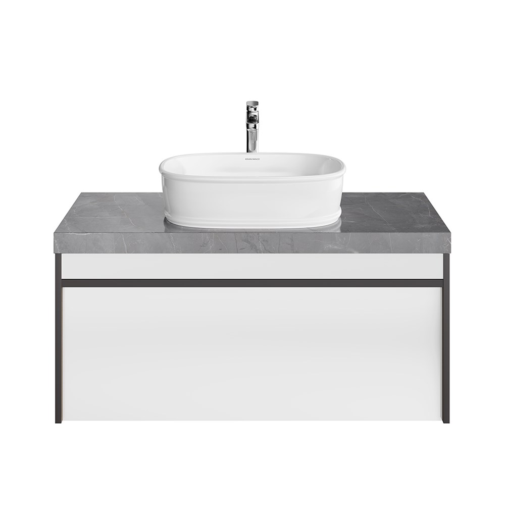 Тумба MODULA подвесная 100 с ящиком 1+1, арабика