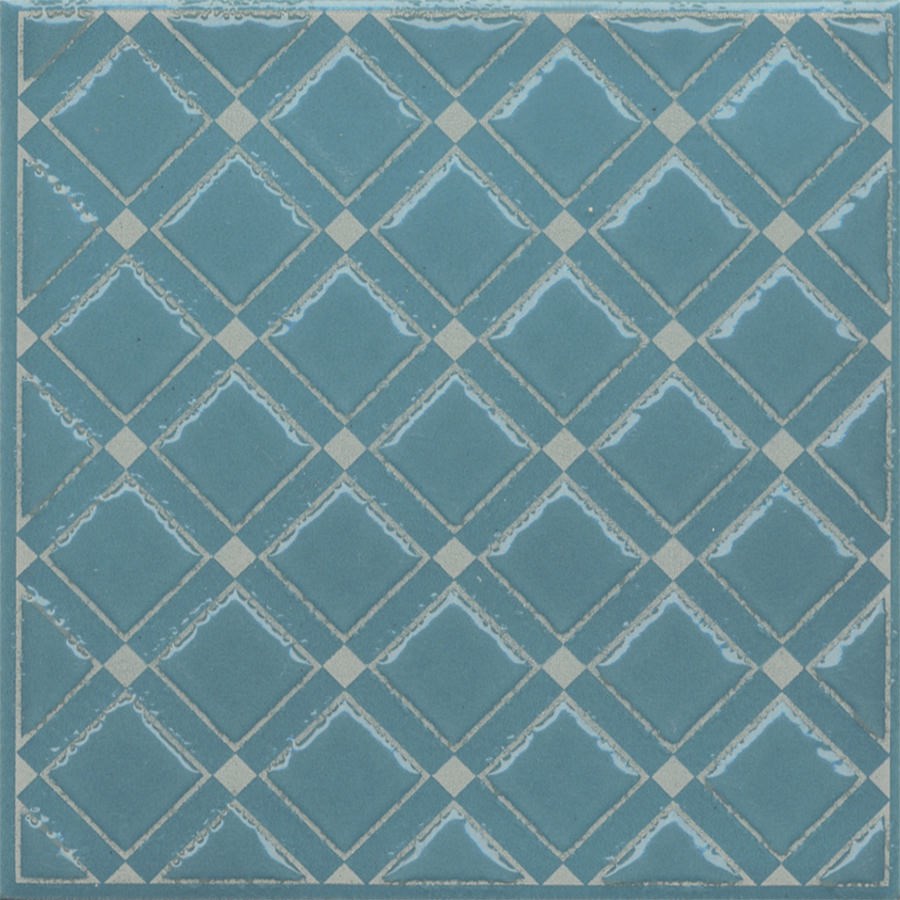KERAMA MARAZZI KMD3STA016GN Декор Бахия 1 бирюзовый глянцевый 9,8x9,8x0,7