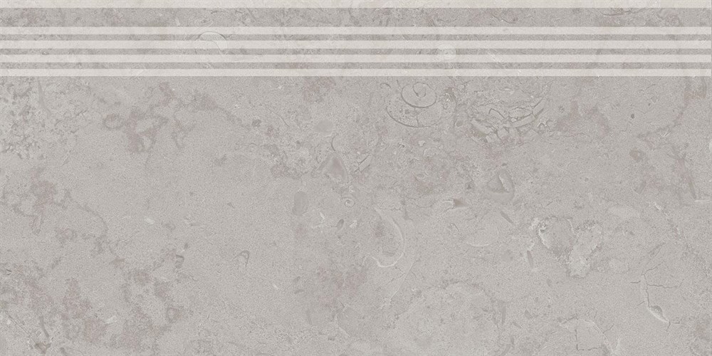 KERAMA MARAZZI DD205220R/GR Ступень Про Лаймстоун серый натуральный обрезной 30x60x0,9