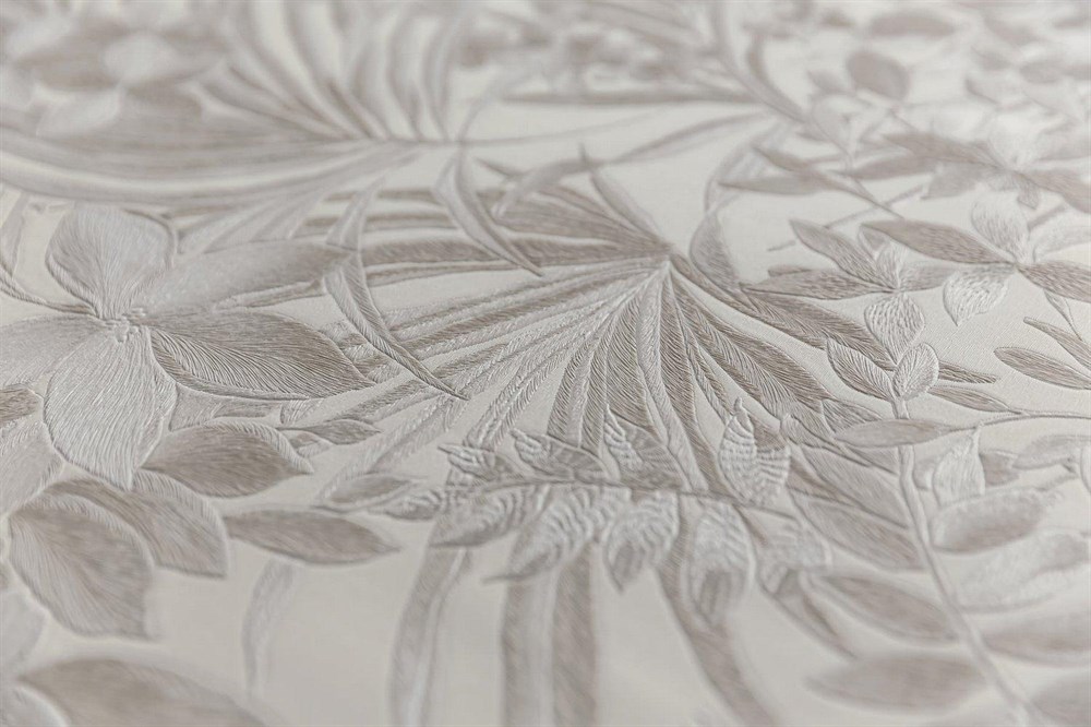 KERAMA MARAZZI KM5901 Обои виниловые Джангл мотив, светлый бежевый (1, Т D)