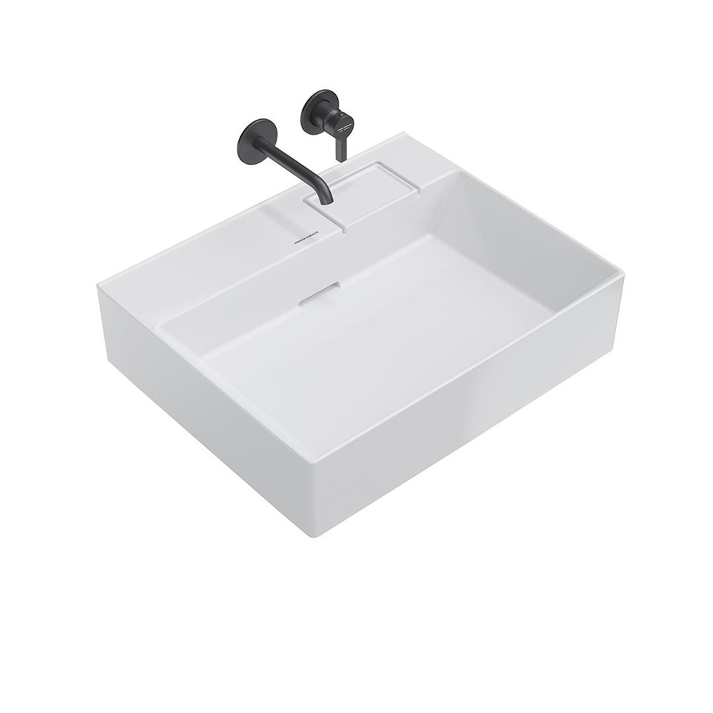 Раковина LOGICA мебельная без отверстий 60, белая глянцевая