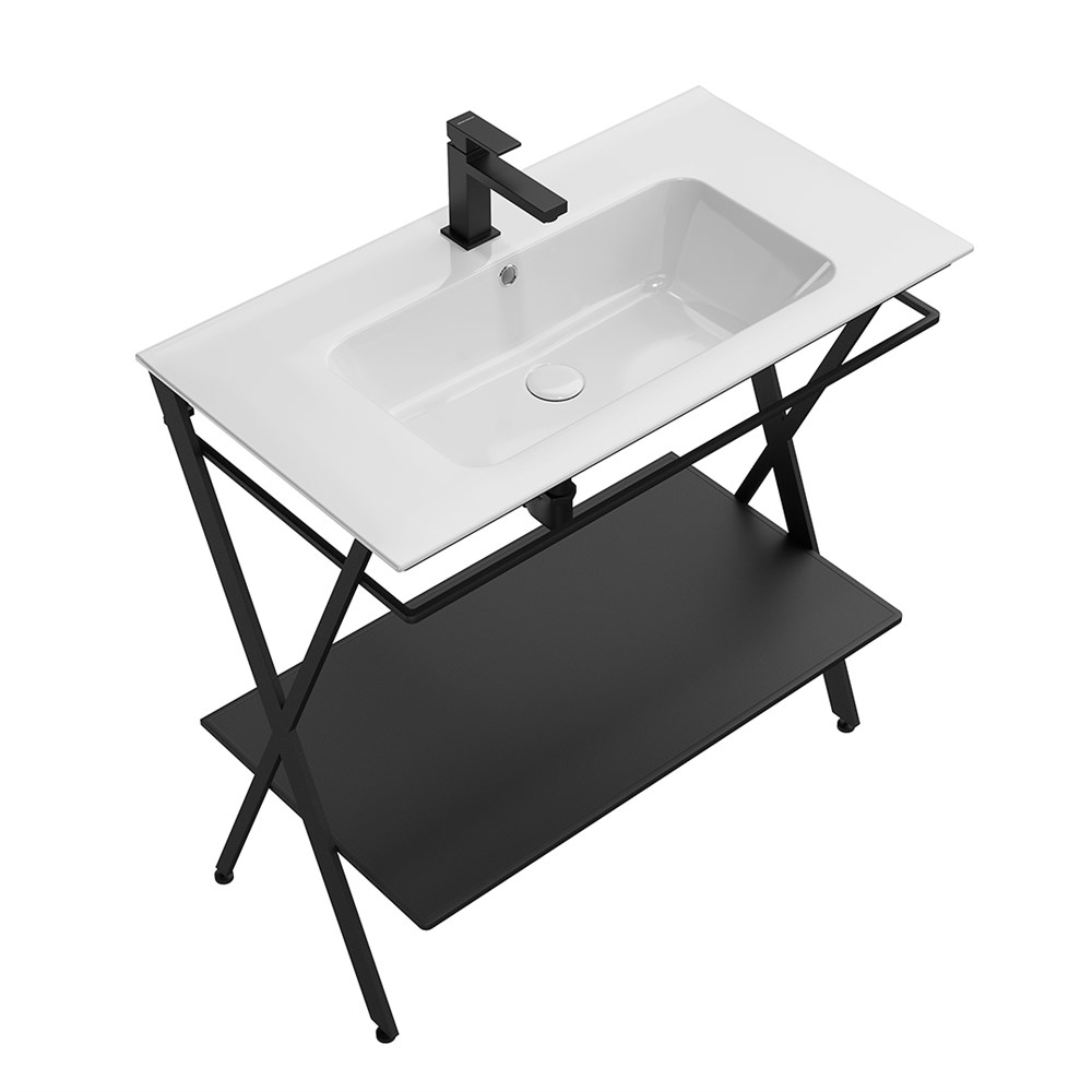 Металлическая структура PIANO Next напольная 85, черная матовая