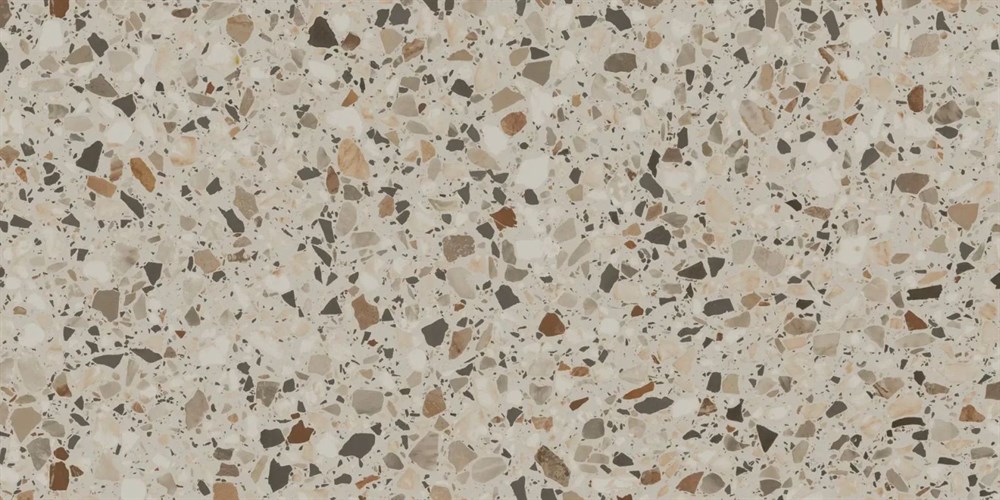 Ступень клееная фронтальная Бричиола бежевый светлый матовый обрезной 33x60x0,9