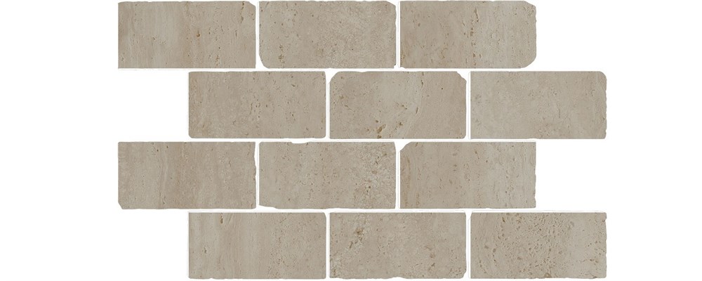 KERAMA MARAZZI BR034 Бордюр Сан-Марко мозаичный бежевый матовый обрезной 46,5x26,5x0,9