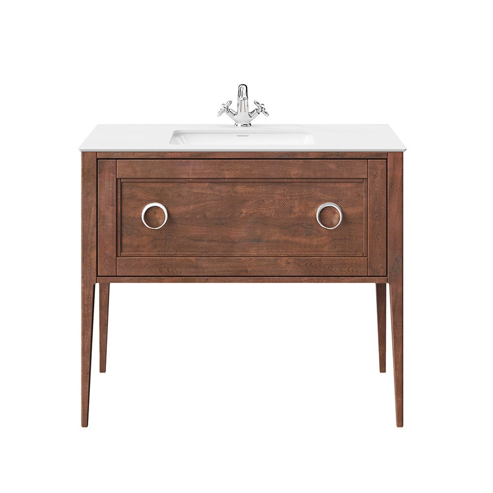 KERAMA MARAZZI PL.CN.100.1\NUT.M Тумба PLAZA Classic NEO напольная 1 ящик 100, орех матовый