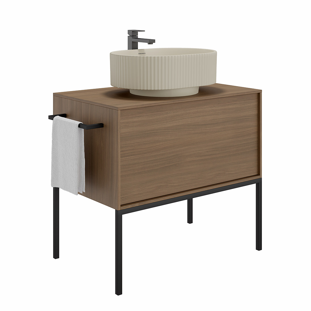 Тумба ATOLLO напольная/подвесная с ящиком 80, деревянная