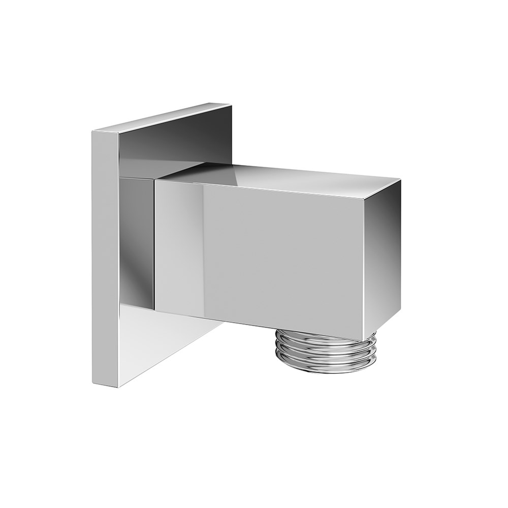 Вывод для воды FIORETTO для воды квадратный, хром