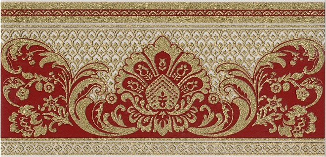 KERAMA MARAZZI HGD/C103/11109R Бордюр Даниэли красный обрезной 30х14,5х9