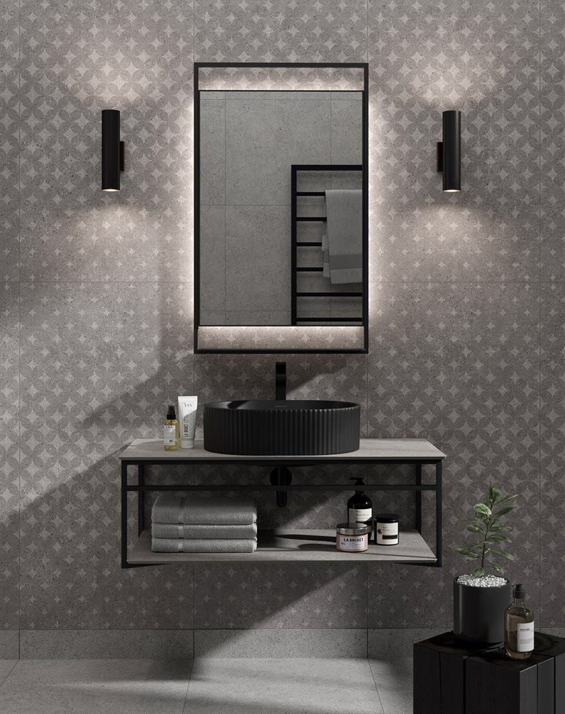 KERAMA MARAZZI PL.N.100.02\BLK.M Метал.структура PLAZA Next, подвесная 100 см, черный матовый