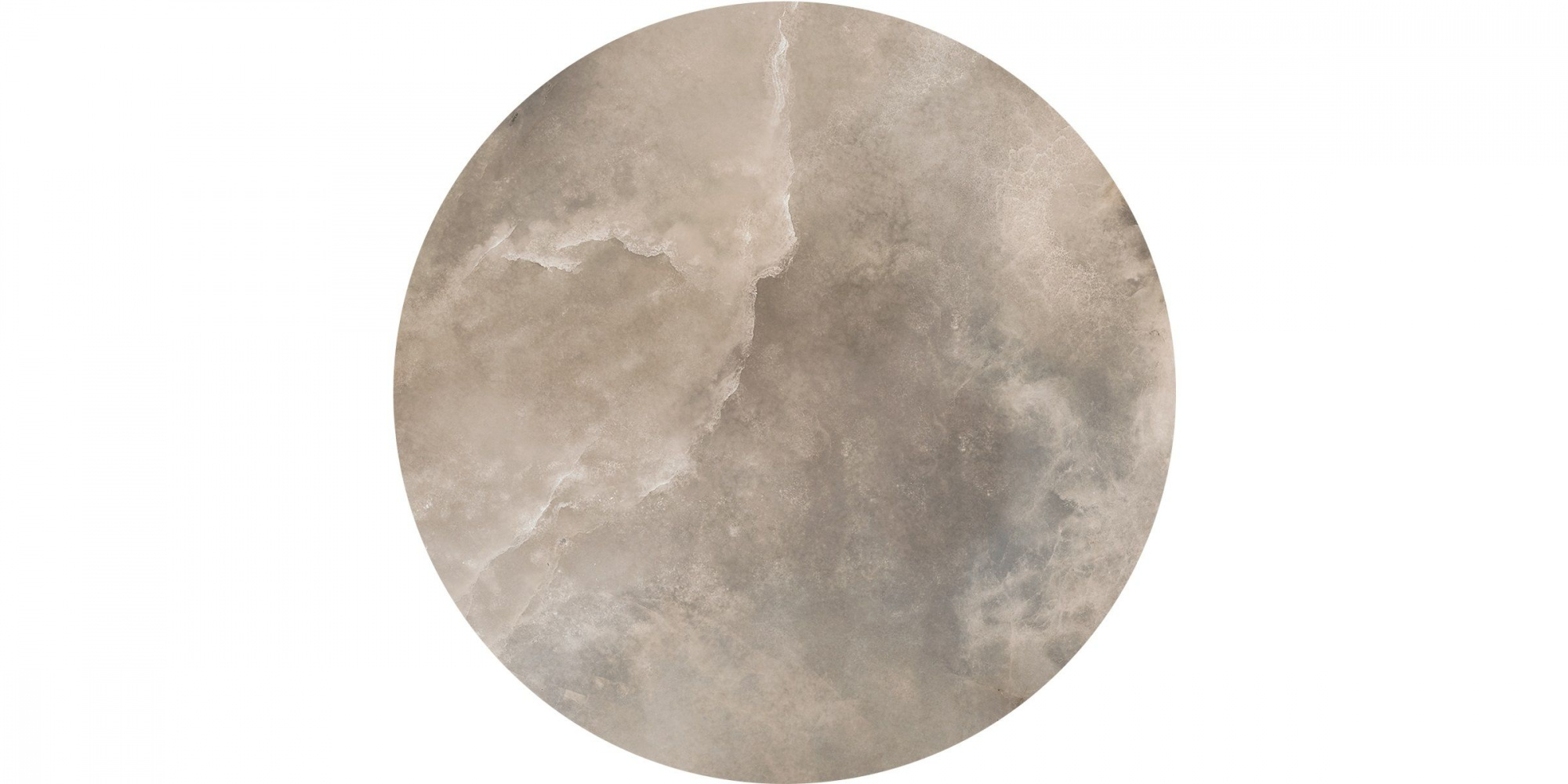 Круглая полка CONO из керамогранита Ониче, бежевая (спец. изделие декоративное)